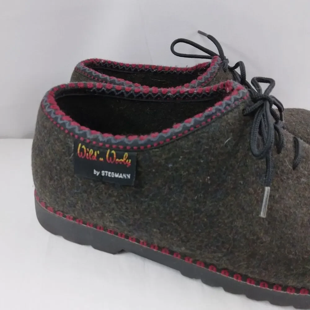 Wild n Wooly by Stegmann Shoes Gray Pure New Wool Germany Women's Size US 7 - Picture 2 of 15
